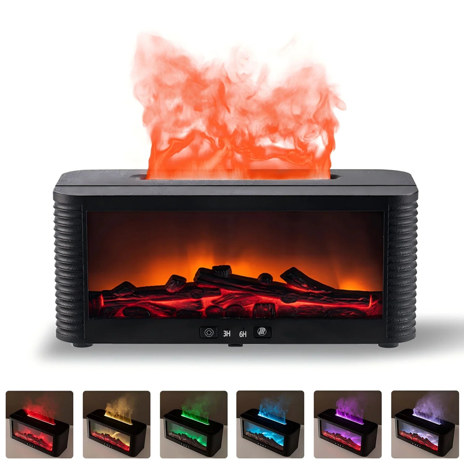 Humidificador de Chimenea con Llama 250ml Temporizador