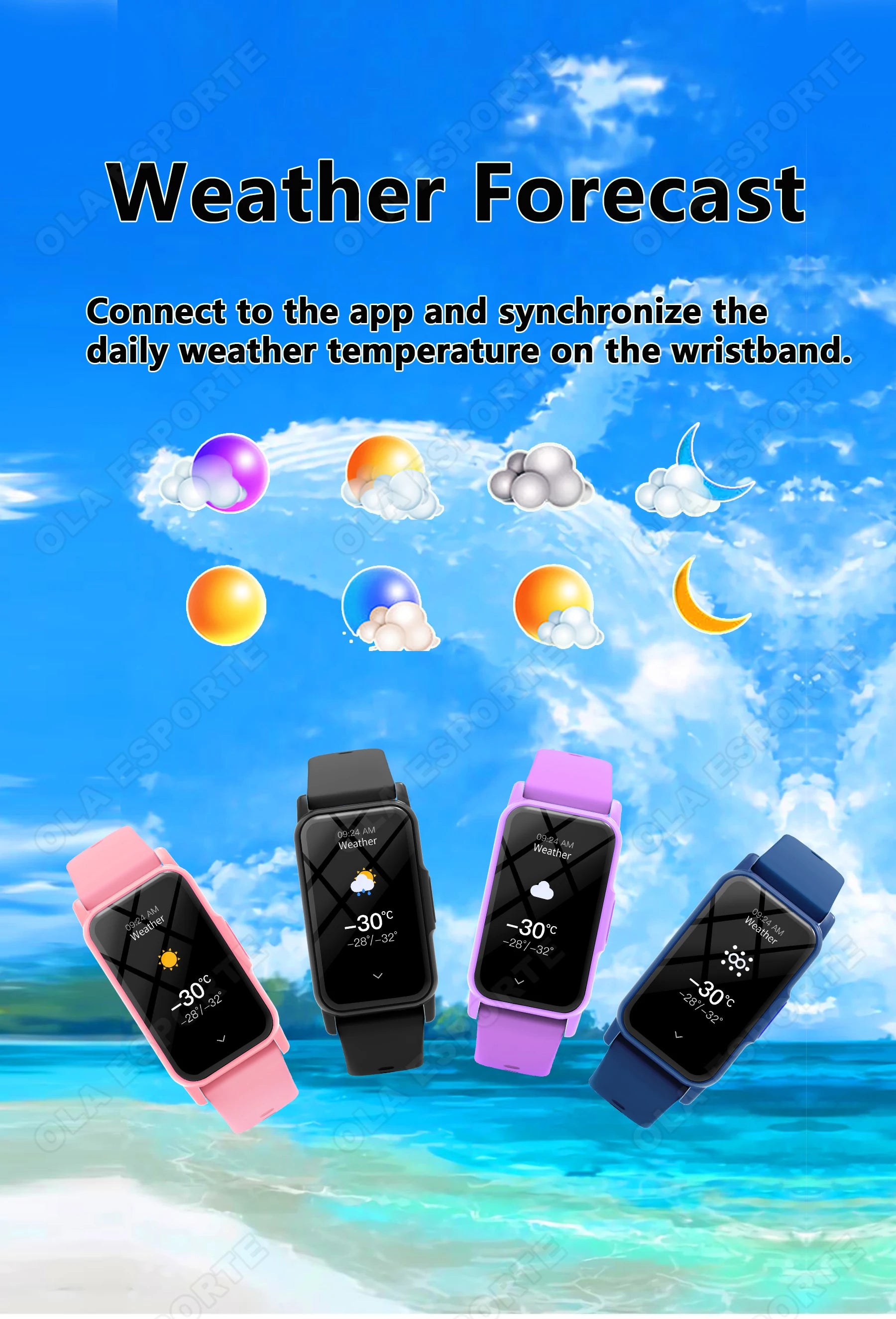 Reloj Inteligente Monitor Cardíaco IP68 Deportes