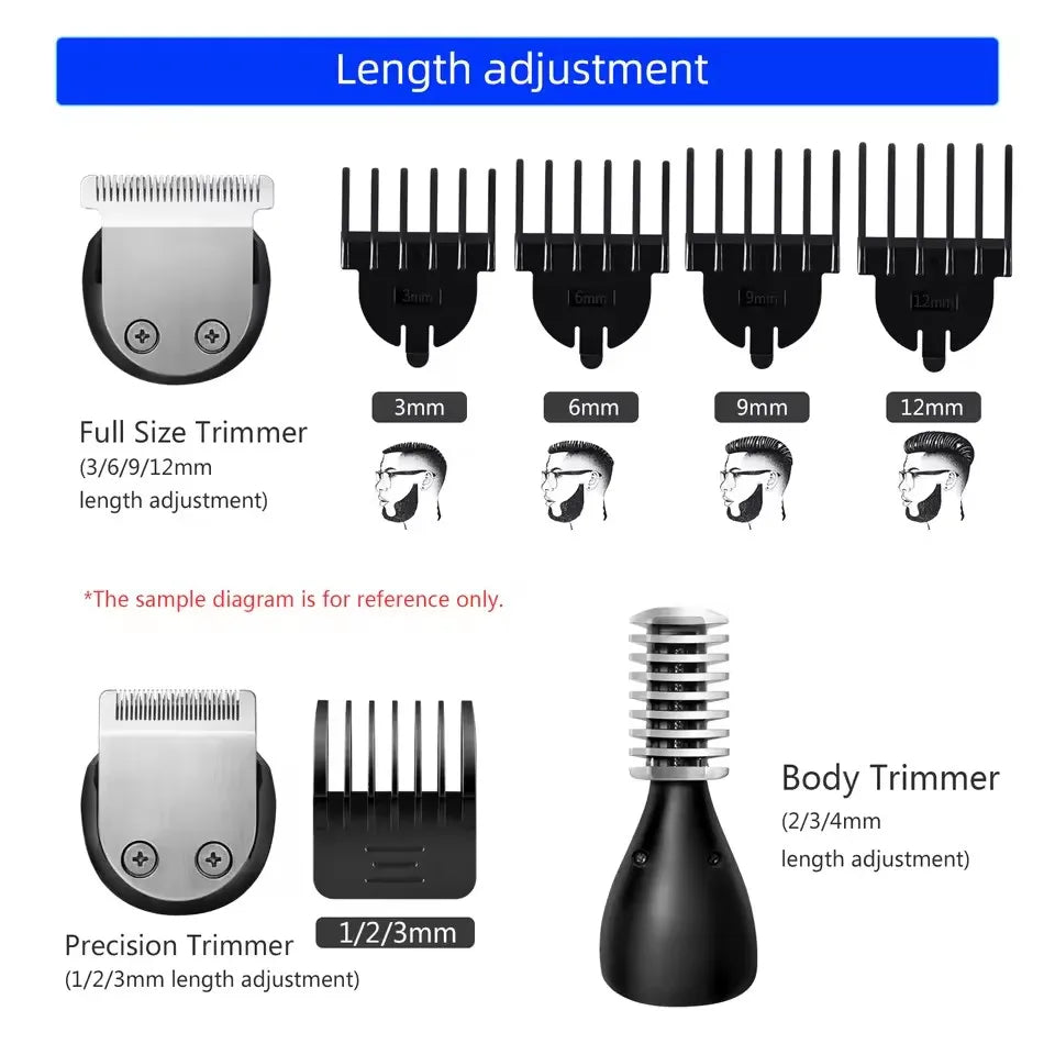 Kemei Kit de Aseo 5 en 1 para Hombre KM-5898