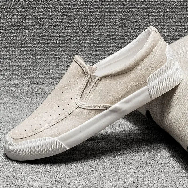 Nuevo en zapatos informales para hombre, sin cordones, talla 45, liquidación barata, elegantes, tendencia 20225, zapatos de cuero elegantes para hombre, clásicos y originales
