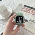 Reloj Deportivo Digital LED Cuadrado para Mujer