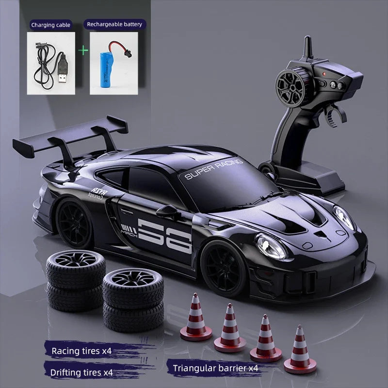 Coche de Carreras a Control Remoto 1:24, 4WD, Alta Velocidad, Juguete para Niños