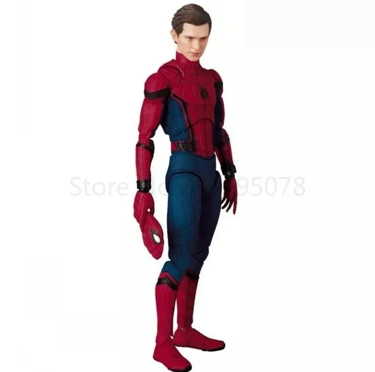 Figura de acción de Spiderman de Marvel Avengers: Homecoming, estatua con rostro intercambiable de Tom Holland, modelo de juguete coleccionable, regalo