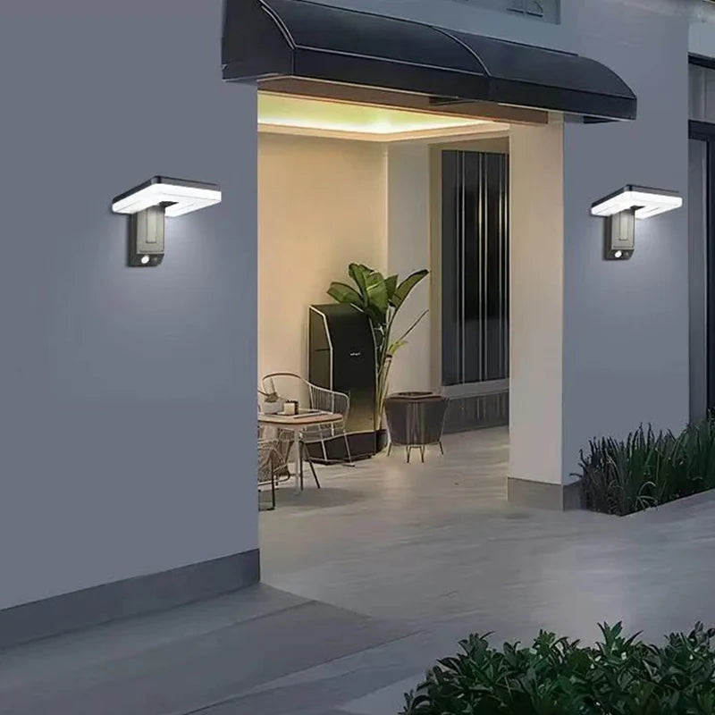 Lámpara Solar de Jardín LED con Sensor de Movimiento