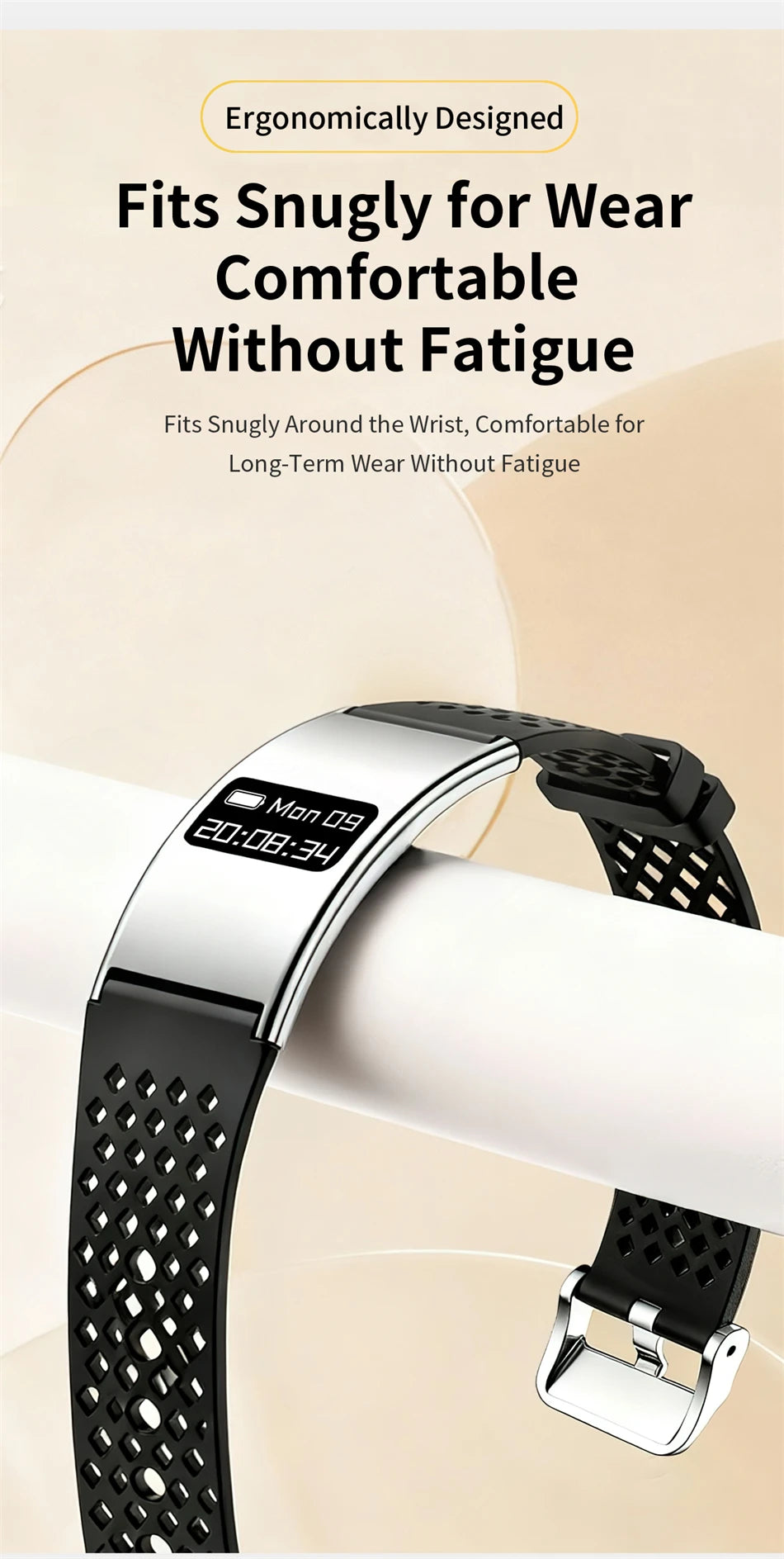 Pulsera inteligente LIGE con monitor de salud y seguimiento deportivo