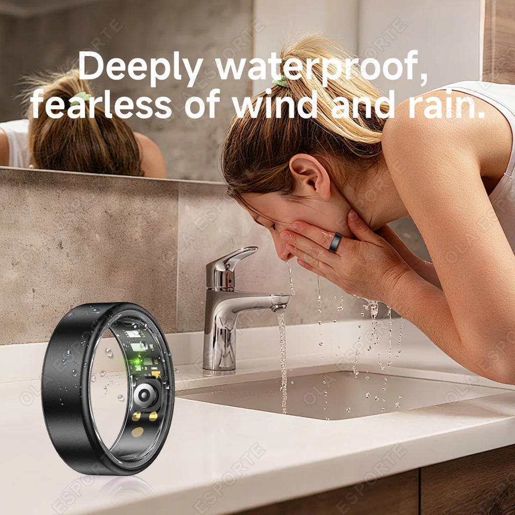 Nuevo Anillo Inteligente R12 2026 con Caja de Carga, Gestor de Salud, Resistente al Agua IP68 5 ATM, Múltiples Modos Deportivos, Anillos Inteligentes para Hombres y Mujeres