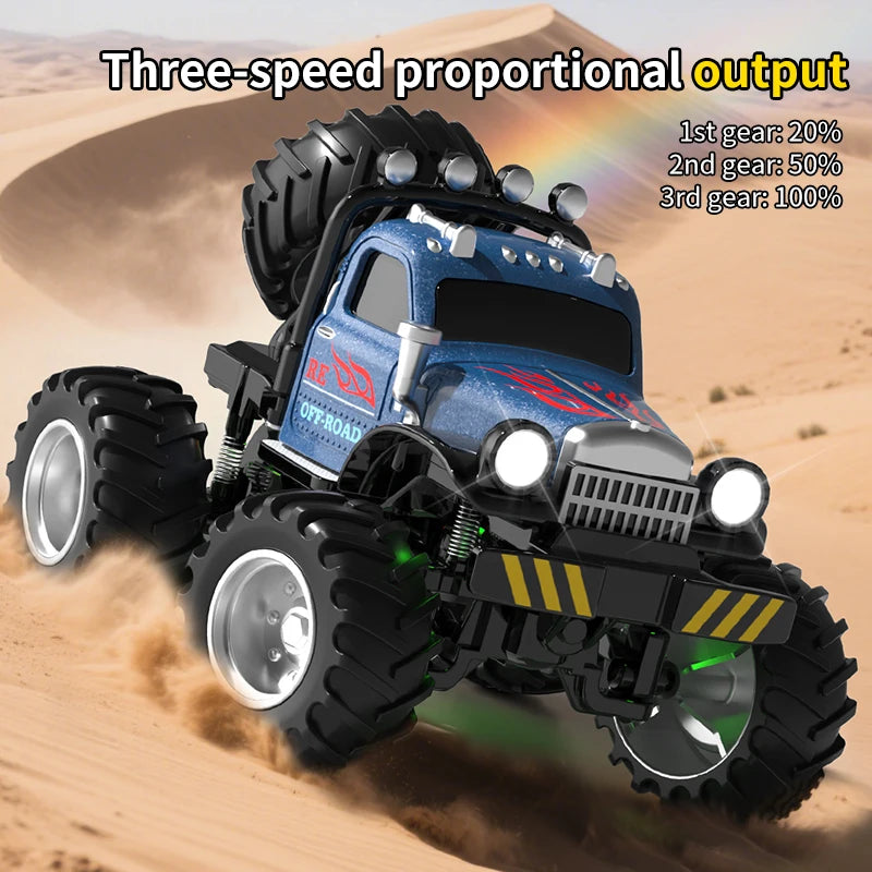 Mini Coche Teledirigido 1:64 de Aleación con Control Dual
