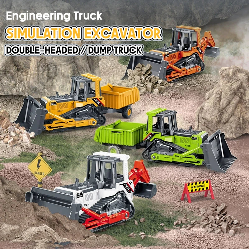 Set de Vehículos de Ingeniería Diecast para Niños 1:24