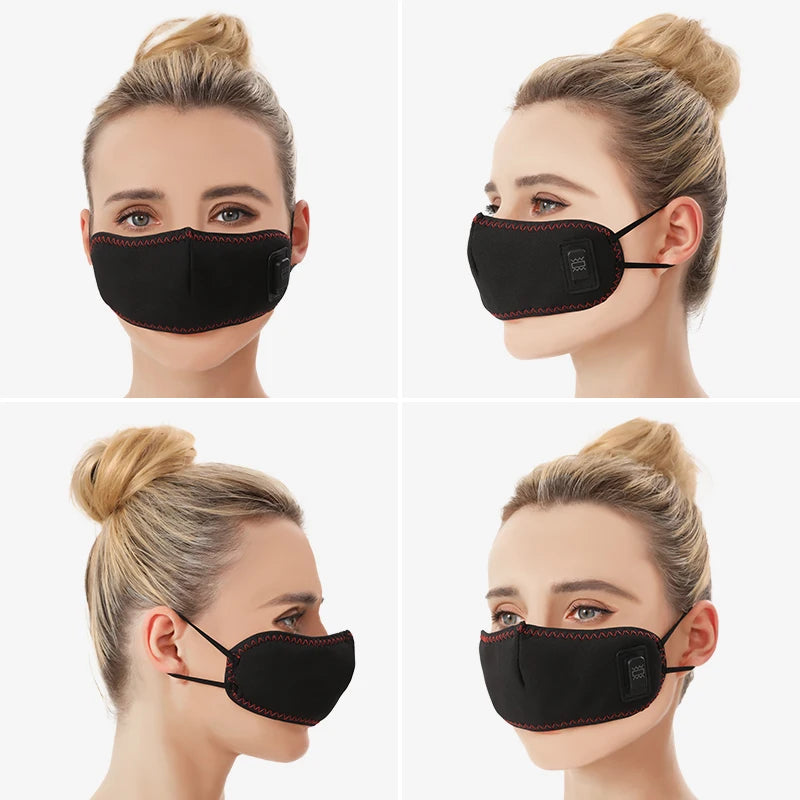 Masajeador Nasal Portátil Eléctrico Mascarilla de Calentamiento Rápido Alivia Malestar Nasal Ligero y Compacto Ideal para Hogar y Viajes