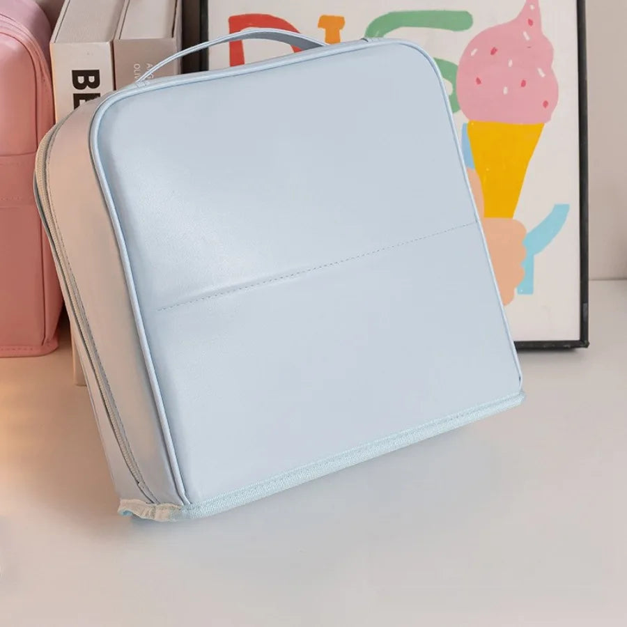 Bolsa de Maquillaje de Viaje para Mujer, Gran Capacidad, Impermeable, Organizador de Cosméticos con Abertura Amplia, Soporte para Brochas Independiente, Fácil Acceso