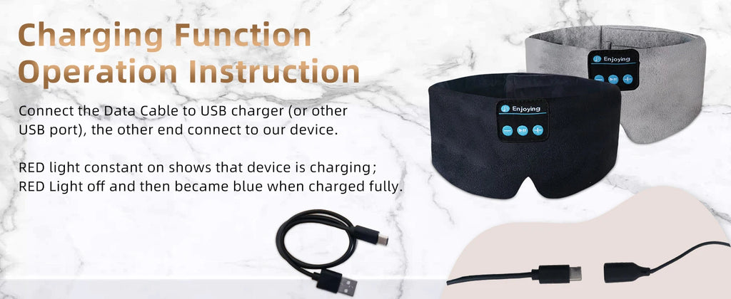 Máscara de Dormir con Auriculares Bluetooth Integrados