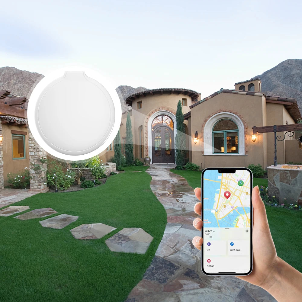 Etiqueta Inteligente Antipérdida con Bluetooth y GPS para iOS, Localizador de Seguridad con Alarma Sonora y Recordatorio de Mensajes