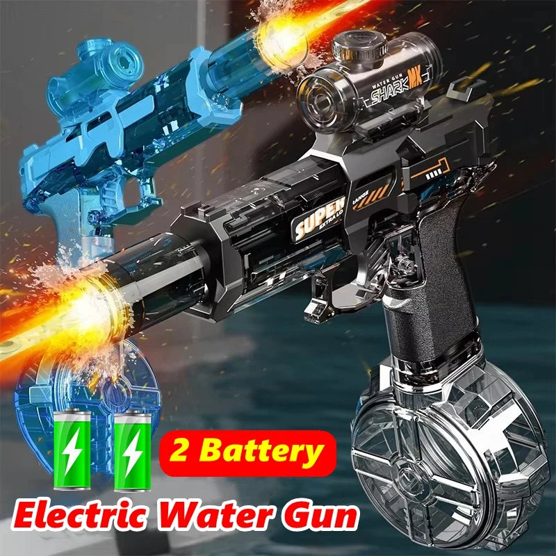 Pistola de Agua Eléctrica con Luz y Chorro de Llama para Verano