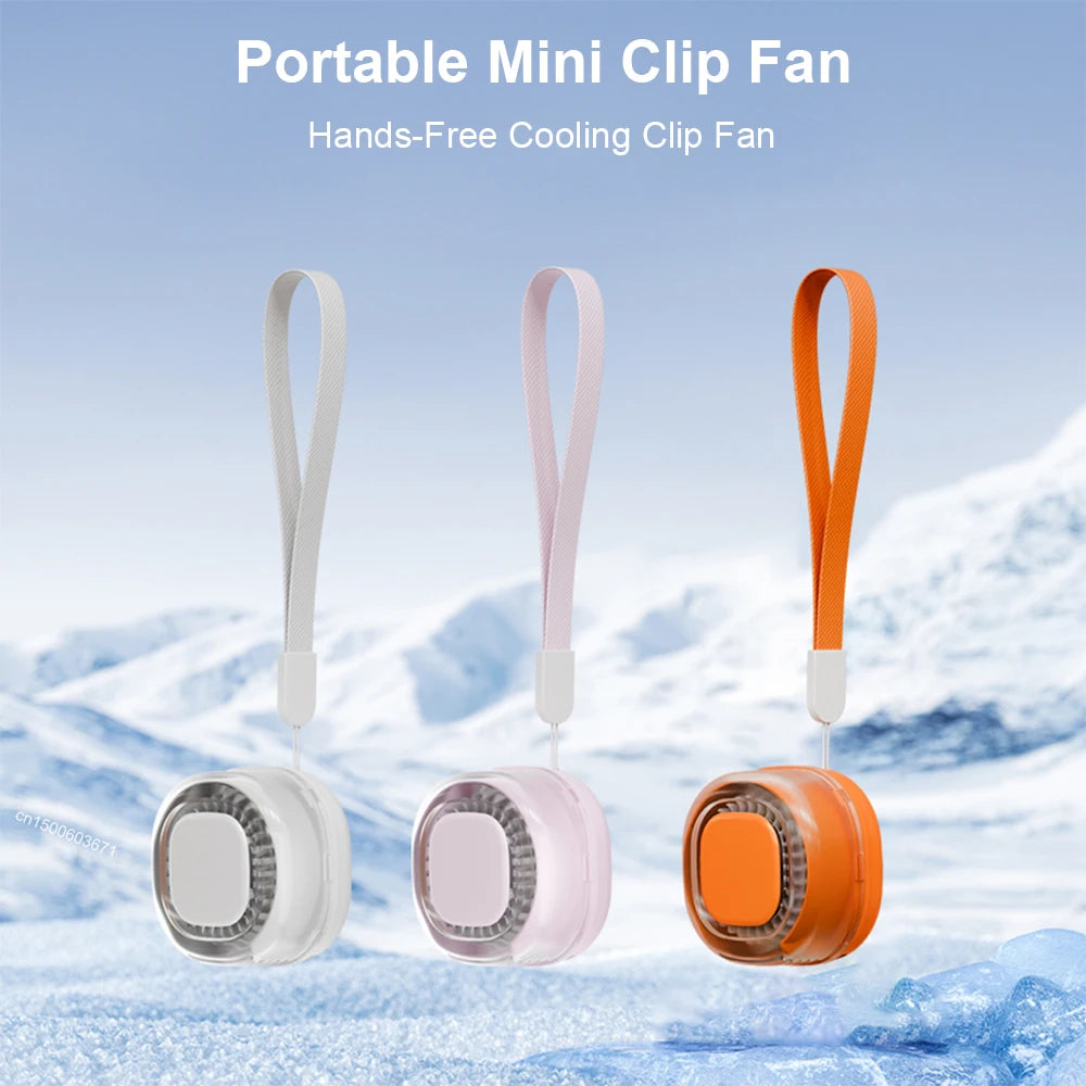 Ventilador Portátil con Clip para Mochila y Cintura