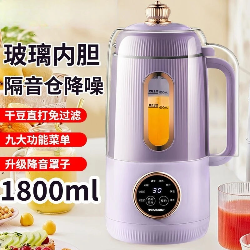 Licuadora para Leche de Soya Automática sin Filtro 1500-1800ml