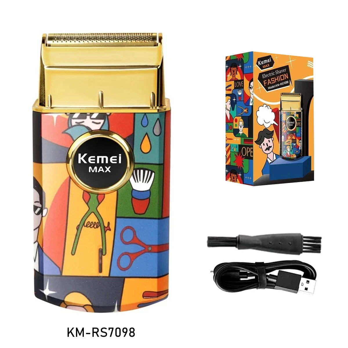 Kit de Cortapelos Profesional para Hombre, Máquinas de Barbería Profesional