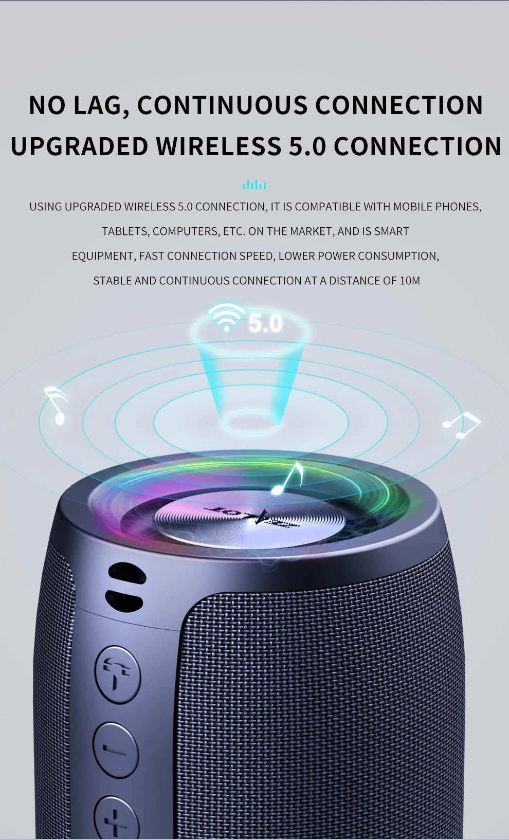 Altavoz inalámbrico Zealot-S32 para exteriores, Subwoofer portátil, resistente al agua IPX 6, emparejamiento Dual, batería de 1800mAh
