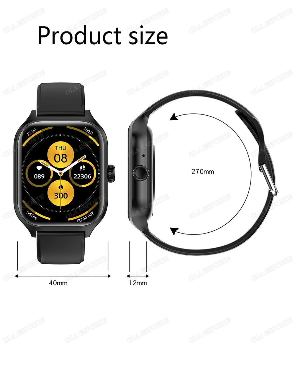 Reloj Inteligente Oxígeno y Presión Arterial Ma27