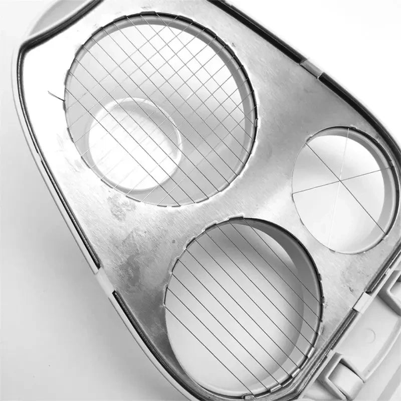 Rebanador de huevos creativo 3 en 1, rebanadores de huevos duros, rebanadores de alimentos de cocina, rebanadores manuales de frutas y verduras, suministros de cocina para el hogar