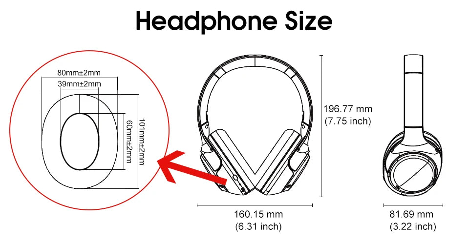 QCY H3 Auriculares ANC Bluetooth 5.4 60h