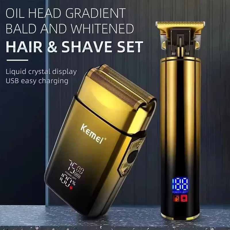 Kemei Recortadora de Pelo 2 en 1 para Hombre
