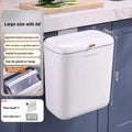 Cubo de basura Joybos para pared, 12 L con doble tapa sellada