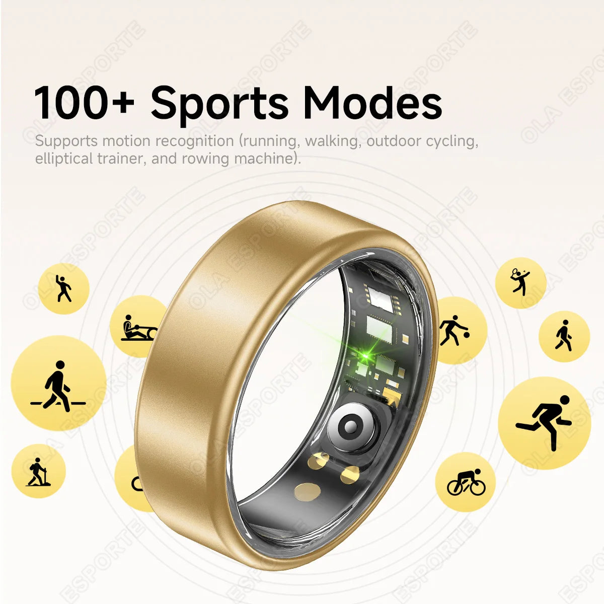 Nuevo Anillo Inteligente R12 2026 con Caja de Carga, Gestor de Salud, Resistente al Agua IP68 5 ATM, Múltiples Modos Deportivos, Anillos Inteligentes para Hombres y Mujeres