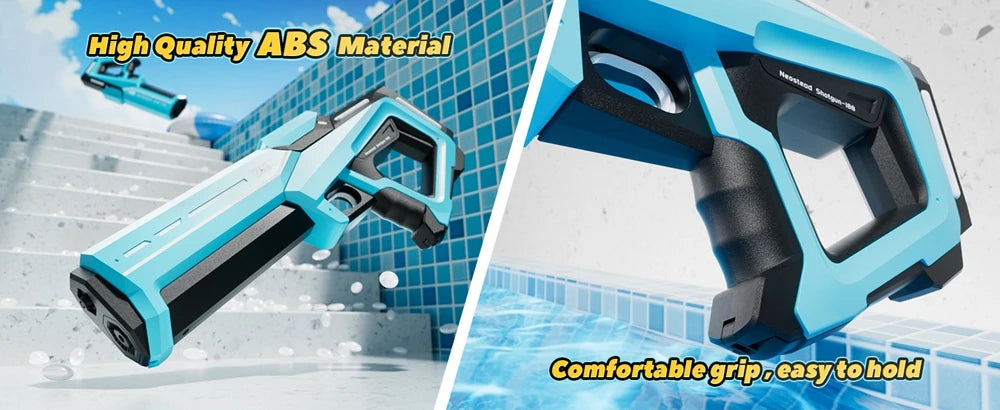 Pistola de Agua Eléctrica para Adultos, Potente Pistola de Agua Automática con Succión, Regalo de Verano, Juego para Playa, Piscina, Jardín, Diversión al Aire Libre