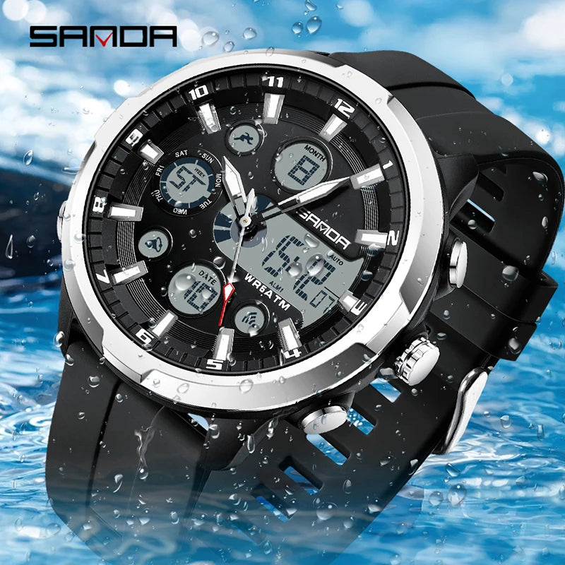 Reloj Militar Digital SANDA G Doble Pantalla para Hombre