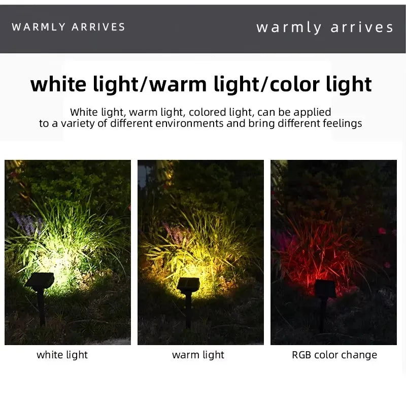 Foco Solar de 7 LED Ajustable para Jardín