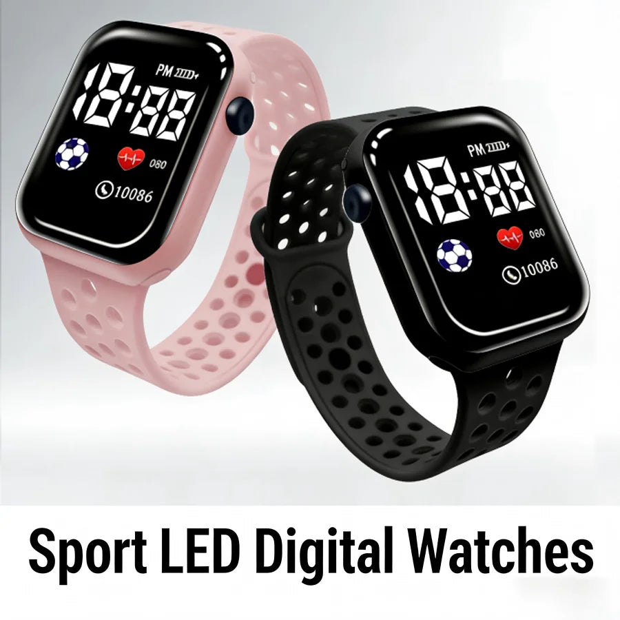 Reloj Digital Deportivo para Niños LED Silicona