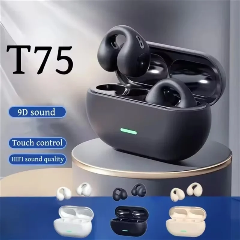 Auriculares Inalámbricos TWS T75 con Cancelación de Ruido ANC
