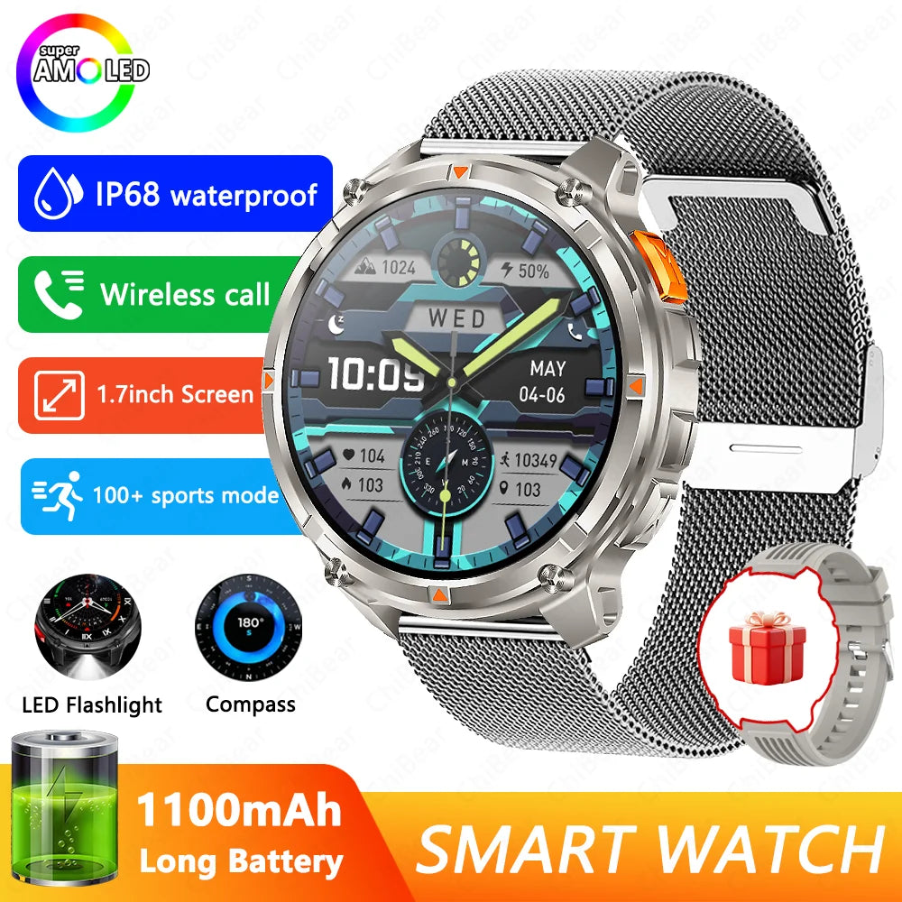 T-Rex3 Ultra Reloj Inteligente Militar AMOLED GPS