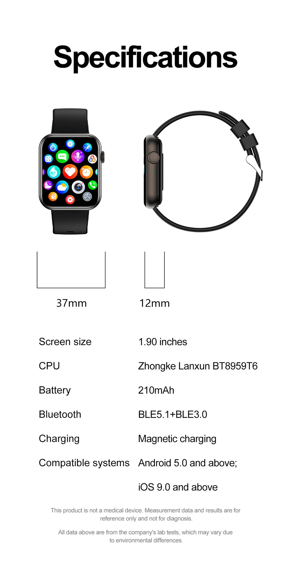 Reloj Inteligente con IA de Voz, IP68 y Llamadas Bluetooth