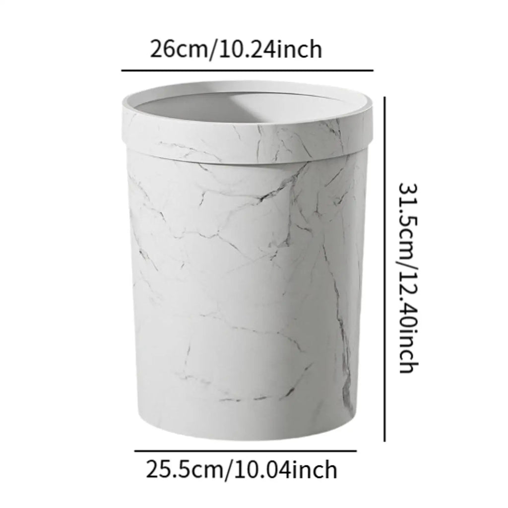 Bote de basura de grano de madera de imitación, contenedor de basura creativo para alimentos, basura para sala de estar, dormitorio, baño, cocina