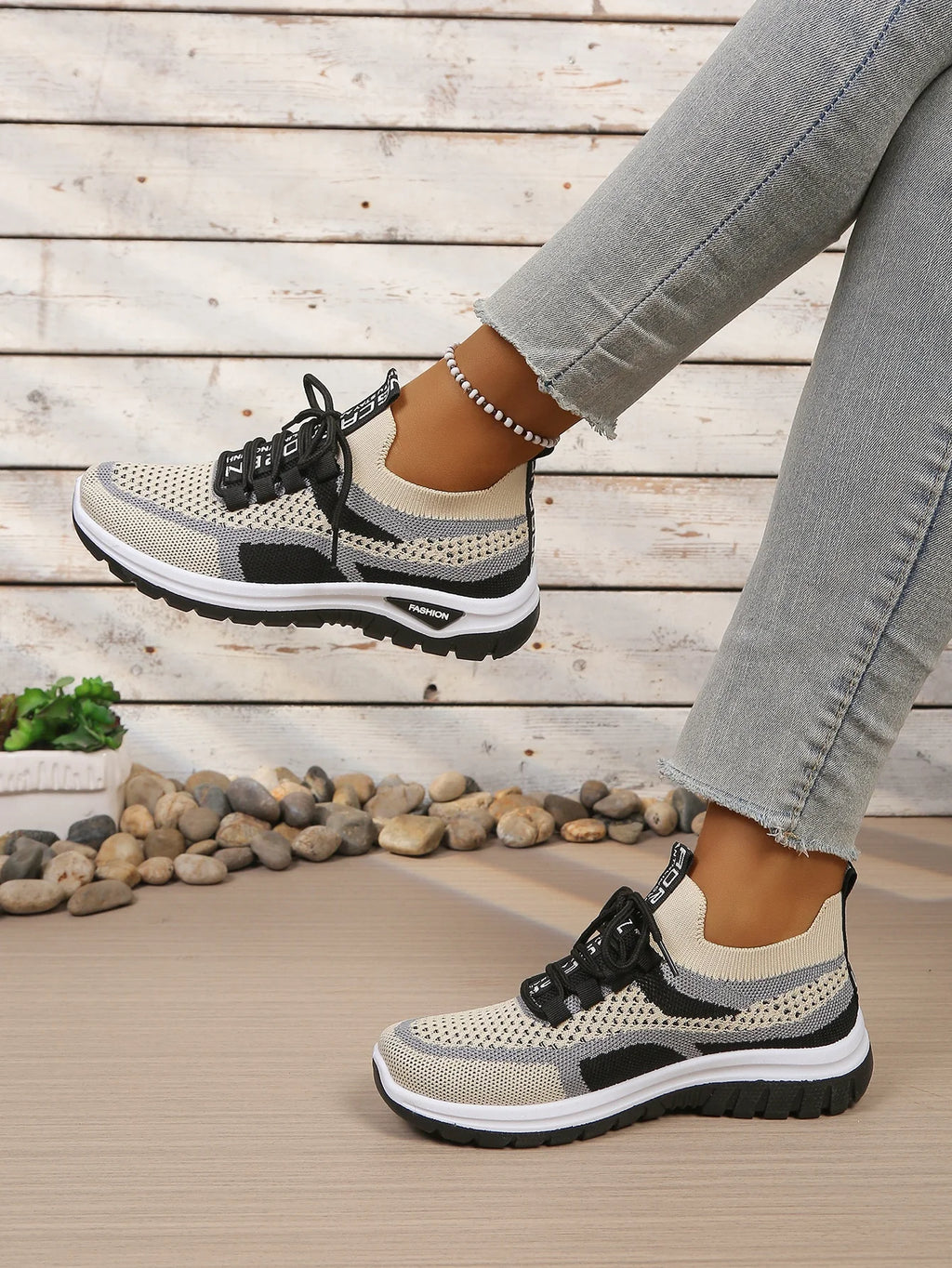 Zapatillas Informales de Lona para Mujer con Cordones