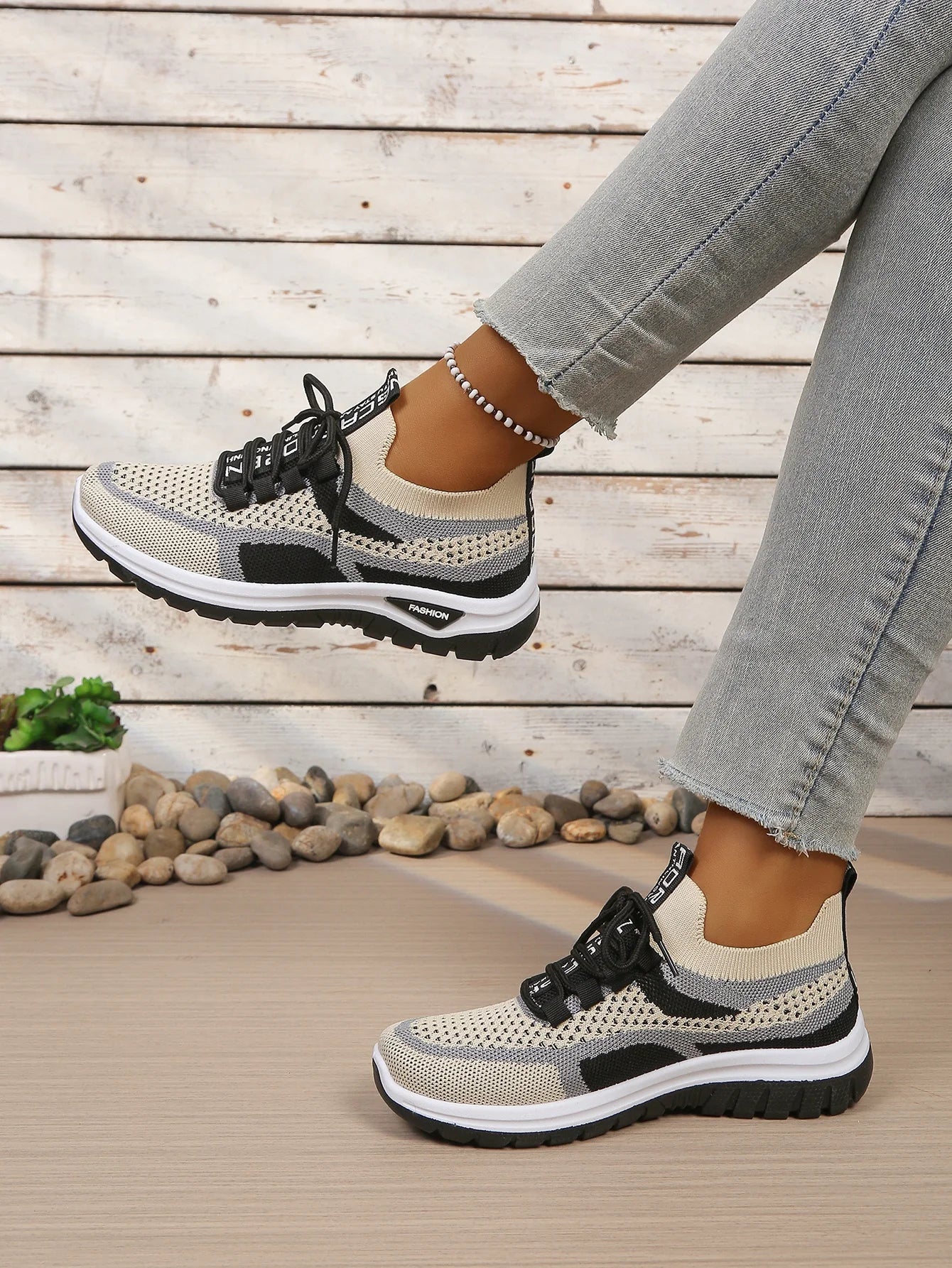 Zapatillas Informales de Lona para Mujer con Cordones