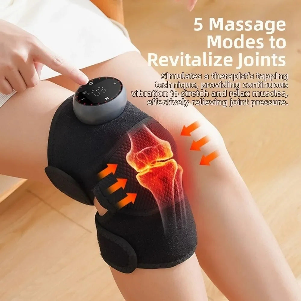 Masajeador Eléctrico de Rodilla con Calor Inalámbrico 5 Niveles
