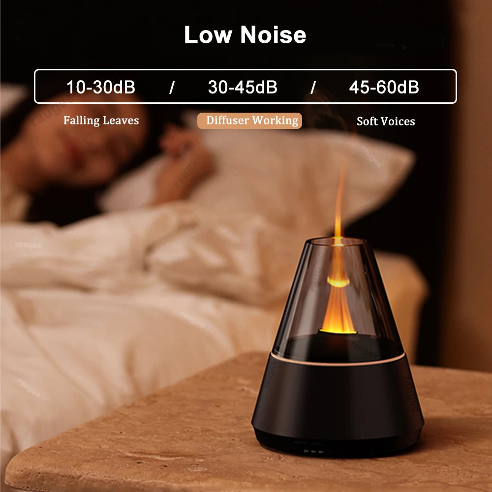 Humidificador USB mini con difusor de aromas y luz nocturna de 7 colores