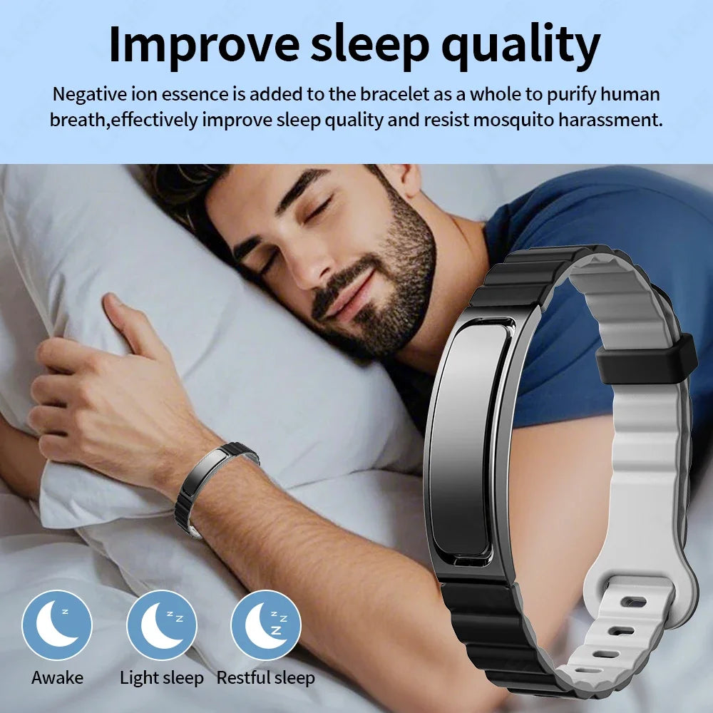 Pulsera inteligente con monitor cardíaco y seguimiento de sueño