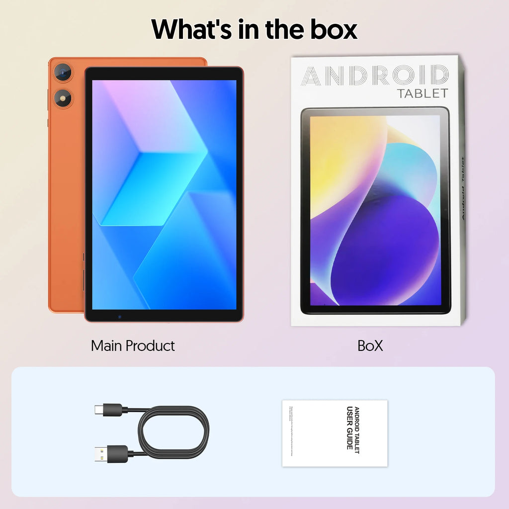 Tablet BAKEN 10 pulgadas Android 16, cinco núcleos, 8 GB + 32 GB, WiFi 6