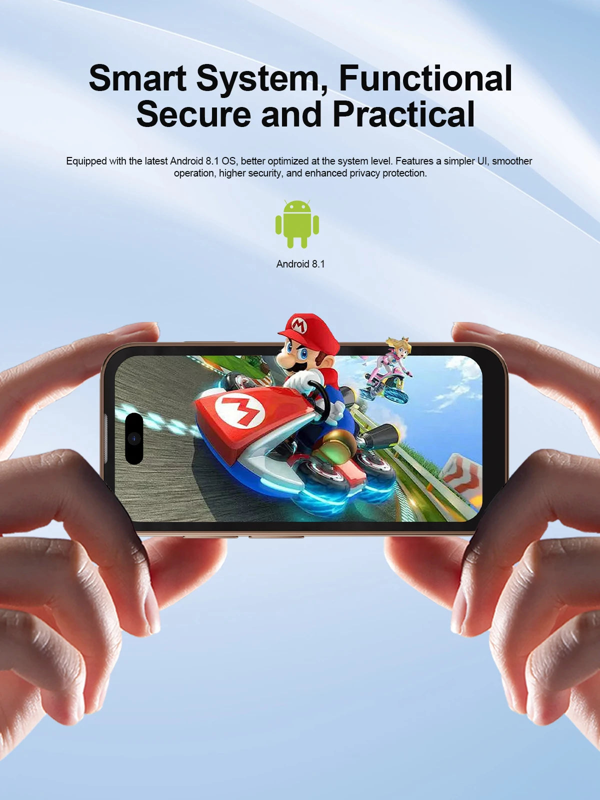 Mini Smartphone SERVO 17 PRO MAX con Pantalla Completa de 3.75'', 3G WCDMA, Doble SIM, GPS, Desbloqueo Facial, Android, Teléfono Móvil Inteligente Pequeño
