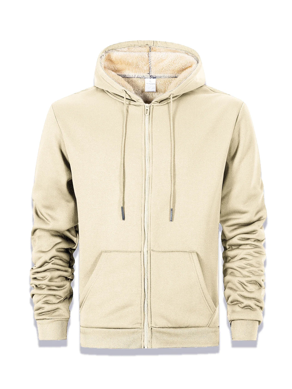 Buzo con Capucha y Cremallera de Vellón para Hombre