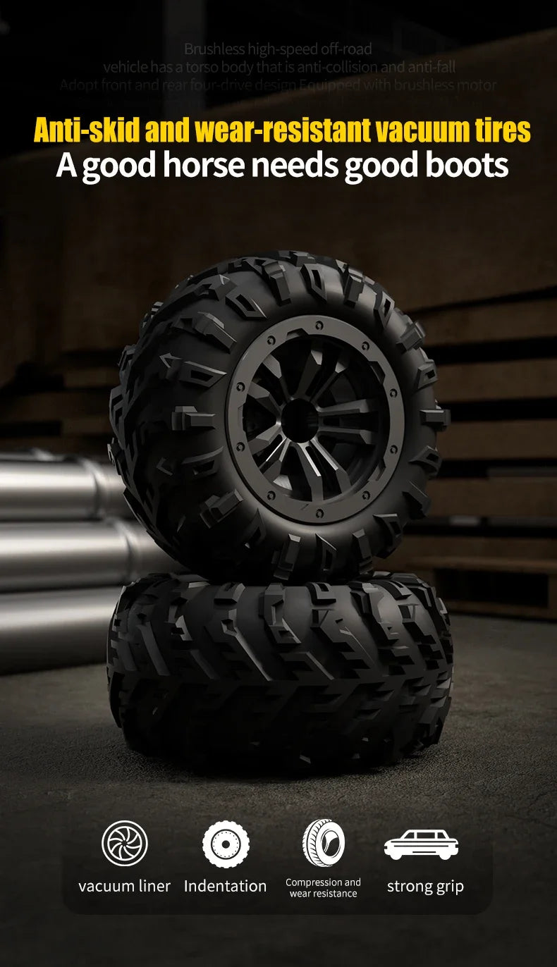 Coche RC MJX VS SCY 16101 16102 PRO 4WD 70Km/h 1/16 de Alta Velocidad, Monster Truck Todoterreno con Control Remoto, Vehículo Eléctrico
