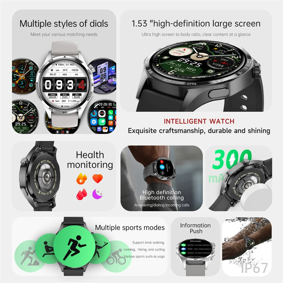 Reloj Inteligente 5 Pro con AMOLED, GPS, NFC, Brújula y Llamadas Bluetooth