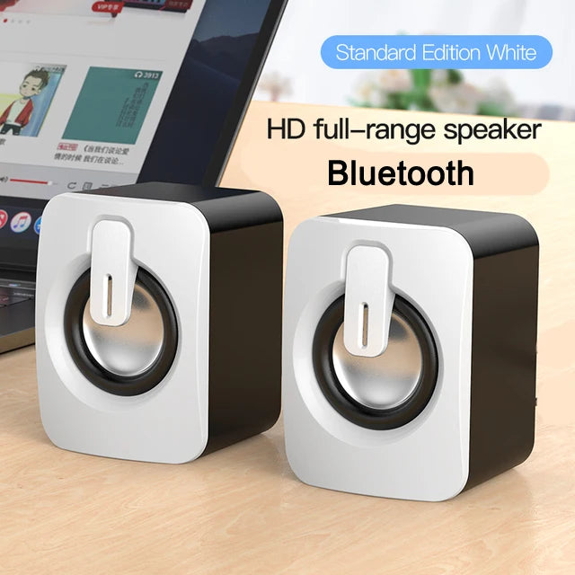 Altavoz estéreo USB inalámbrico con Bluetooth para ordenador de escritorio, portátil, PC, caja de sonido de música Musical para el hogar, Bluetooth, Altavoces