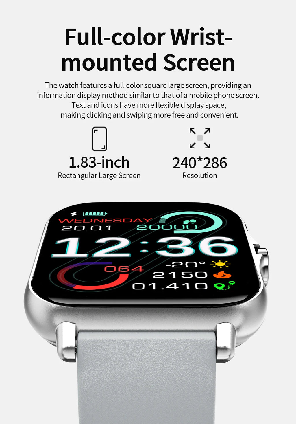 SIMSONLAB Reloj Inteligente Fitness Tracker