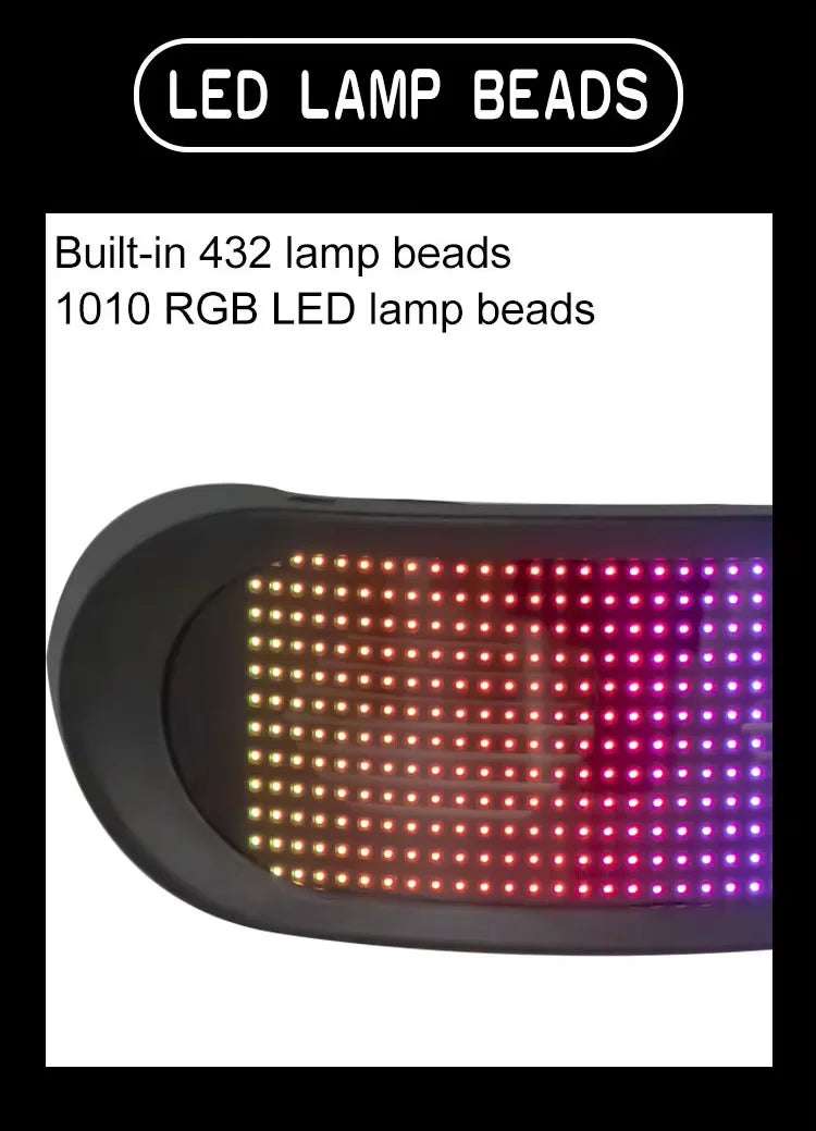 Gafas LED brillantes a todo Color, Control por aplicación Bluetooth, gafas luminosas dinámicas programables para fiestas de festivales Raves