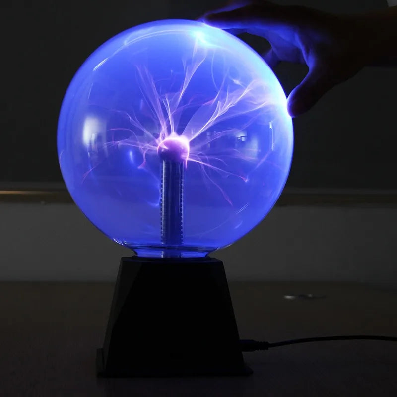 Lámpara de Plasma Mágica LED, Bola de Cristal Táctil para Decoración
