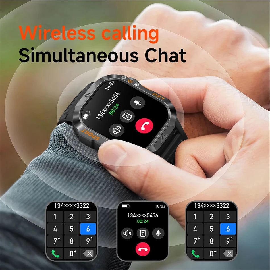 Reloj Inteligente Militar con Batería de 1200mAh